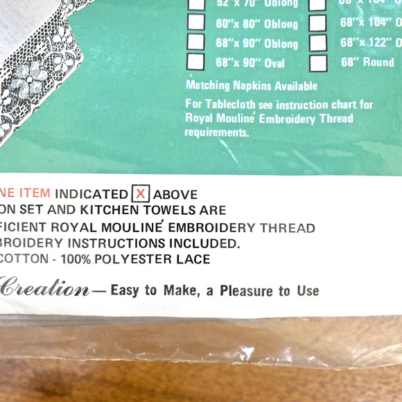 Progress Stamped Cross Stitch Holly Christmas kitchen towels (2) #1225 sealed - Picture 5 of 6